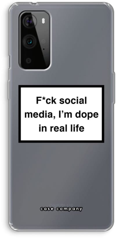 Case Company® - Hoesje geschikt voor OnePlus 9 Pro hoesje - I'm dope - Soft Cover Telefoonhoesje - Bescherming aan alle Kanten en Schermrand