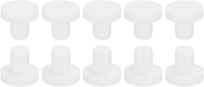 Rubberen Stopper - Gatdichter Flexibel - Afsluiten Leidingen - Zachte Flexibele Rubber - 6.5-7 mm Gat - Wit