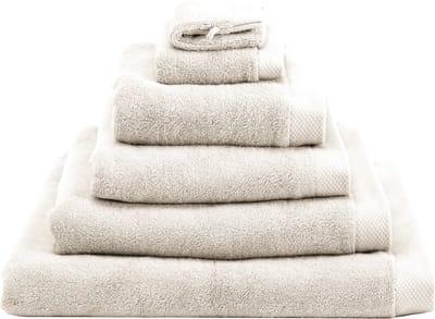 Heckettlane Badhanddoek Premium - Hotelkwaliteit Handdoek van 100% Katoen - 60x110 cm - Handdoekenset 2 Stuks - Off-White