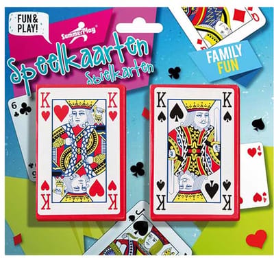 Free And Easy Speelkaarten 52 + 4 Blauw/rood