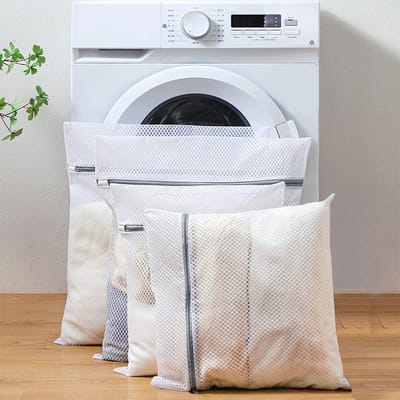 Duurzame set van 2 wasnetten voor wasmachine met ritssluiting - Reiswasnet (50 x 60 cm)