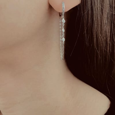 Hetty'S - Opvallende - Oorringen - 925 zilver - Zirconia's