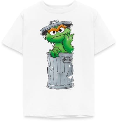 Sesamstraat Oscar Vuilnisbak T-Shirt Kinderen