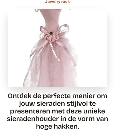 Dailygoods- Sieradenrek Hoogwaardig Materiaal - Sieradenhouder - Oorbellenrek - Kettingen - Ringen - Licht en Compact Ontwerp - Sieradenstandaard