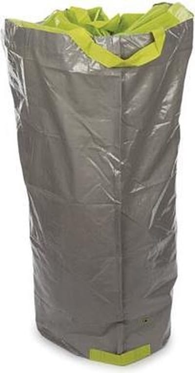 Perel Tuinafvalzak, opvouwbaar, 400 l, handgrepen, grijs, ultrasterk