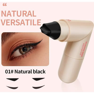 Roterende Gevleugelde Eyeliner Stempel Pen, Dubbelzijdige Cat Eye Liner Met Vleugelstempel, Waterdicht & Vlekbestendig, Perfect Vakantiegeschenk