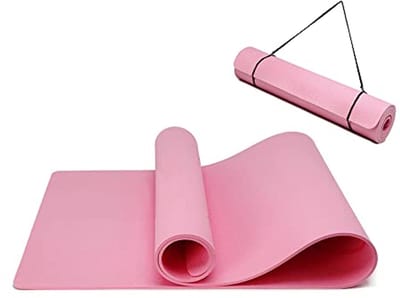 Yogamat antislip fitnessmat met milieuvriendelijke TPE-materiaal en draagriem - gymnastiekmat voor pilates, yoga workout - 183 x 61 x 06 cm