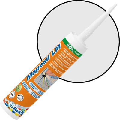 MAPEI Mapesil LM Siliconenkit - Voor Afdichten Van Voegen - Natuursteen & Marmer - Kleur 111 Silver Grey - 310 ml