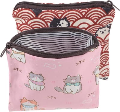 Opbergzakjes Maandverband - Maandverband Tasje - Hygiëne Organiseren - Ritsontwerp - 13 x 12.8 cm - Diverse Kleuren