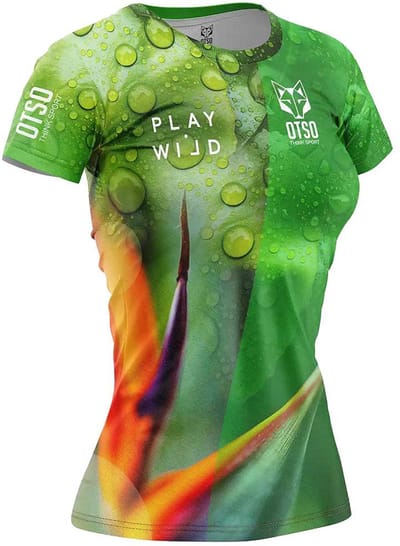 Otso Paradise T-shirt Met Korte Mouwen Groen M Vrouw