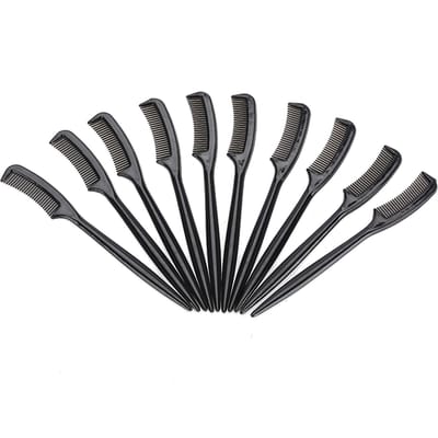 10 stuks Set Plastic Wimperkam Draagbaar Schoonheid Make-up Wimper Scheider Tool gray
