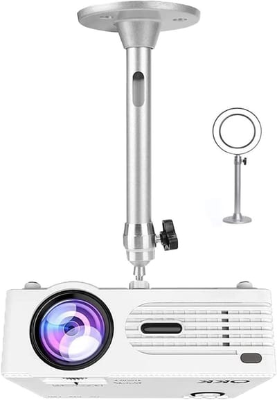 Projector Beugel - Halter - Thuisbioscoop - 360 Graden Draaibaar - 22 cm Lengte - Verzilverd