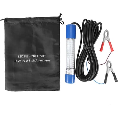 18W LED Vislokmiddel Onderwater Vislicht Nacht Groen Vis Boot Lamp met Batterijklem black