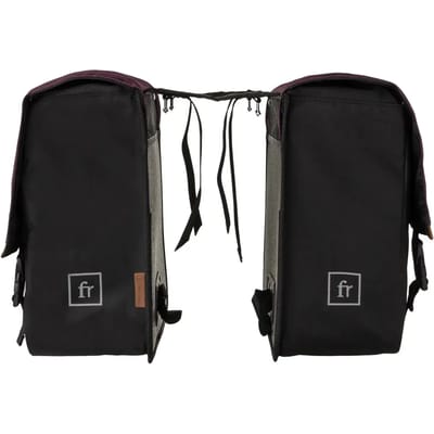 Fastrider - Fastrider Nara Dubbele Fietstas Trend - Inhoud Liter 33 Kleur Zwart - Waterafstotend polyester