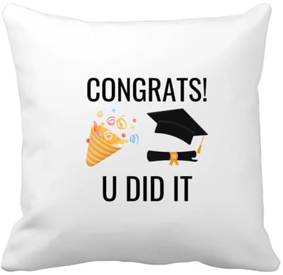 Akyol - congrats you did it Kussen hoes - Geslaagd - studenten - cadeau - geslaagd - student - gefeliciteerd - 40 bij 40 cm