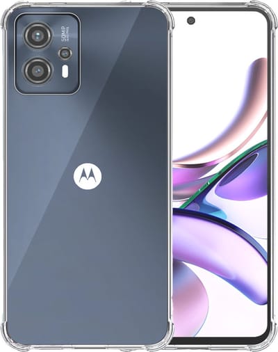 Telefoonhoesje Geschikt voor Motorola Moto G13 Transparant - Shockproof TPU Siliconen Case met Stootrand Doorzichtig - Smartphonica geschikt voor Motorola Moto G13