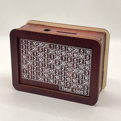 Tirelires en bois pour économiser de l'argent, boîte de rangement, décoration pour la maison, pour l'école, le bureau, la chambre à coucher, le dortoir