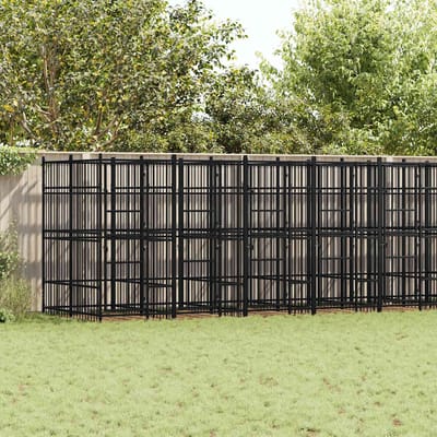 vidaXL - Hondenkennel - 16,59 - m² - staal