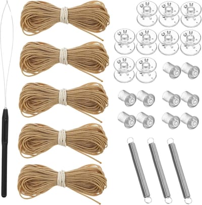 1 set Geplooide reparatieset voor campers. Veelzijdige accessoires voor rolgordijnen. Duurzame installatiematerialen. Geschikt voor verschillende modellen.