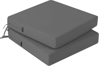 Terrasstoelkussen Set van 3 - Vervangend Kussen voor Buitenstoelen 60x60x10 cm