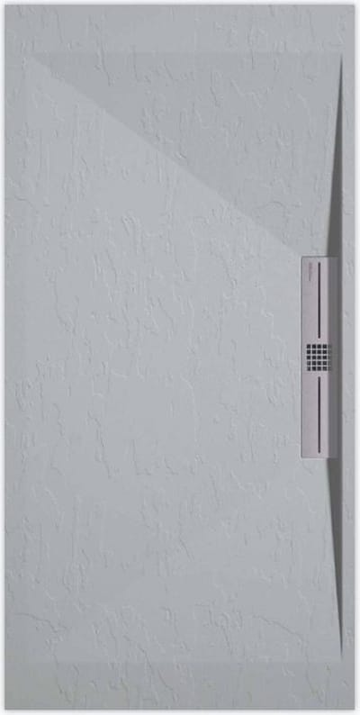 Sanifun douchebak Stone Side Gray 7035 Slate 900 x 800 S