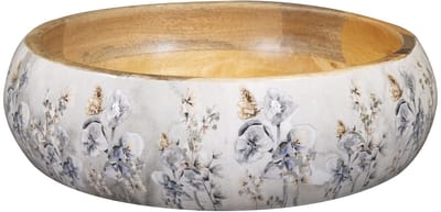 TS Collection - Bowl Moonlight meadow - 31x8 - Metaal & Epoxy - Exclusieve woonitems voor binnen - Handgemaakt - Unieke print - Designed by Lammie