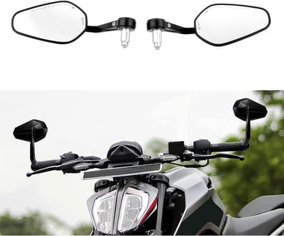 E-Tested Achteruitkijkspiegels voor Motoren, Dirt Bikes en ATV's - Set van 2 voor 22 mm Handvatten