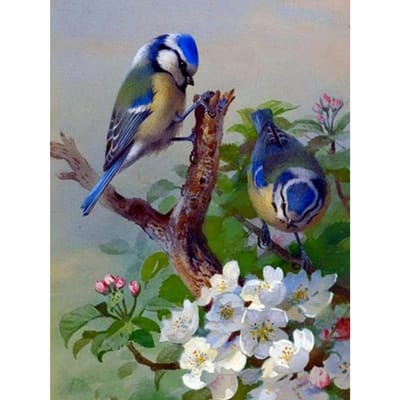 Diamant schilderij kruissteek dier vogel volledige weergave diamant borduurwerk dier patroon kralenwerk 20X30CM gray