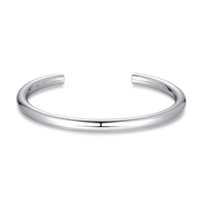 Twice As Nice Armband in edelstaal, open bangle 6cm