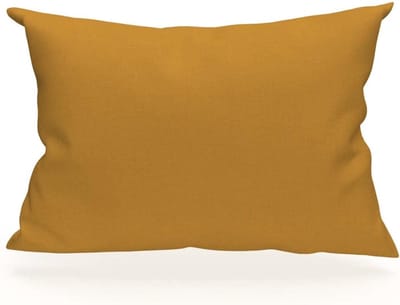 Famanu - Kussensloop 50x70 cm geel katoen, zachte hoofdkussenhoes voor bed, wasbaar en ademend