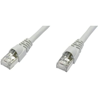 Telegärtner 100008474 RJ45 Netwerkkabel, patchkabel CAT 6A S/FTP 3.00 m Wit Vlambestendig, Snagless, Vlambestendig, Hal