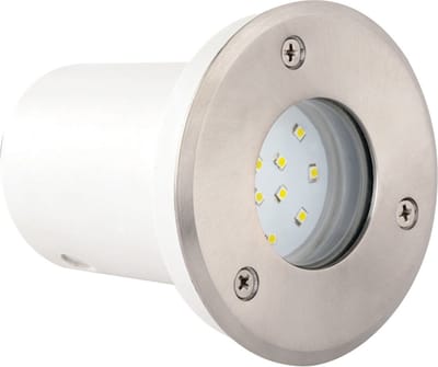 LED Grondspot - Inbouw Rond 1.2W - Waterdicht IP67 - Blauw - RVS - Ø95mm