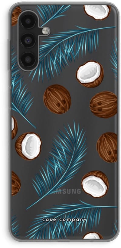 Case Company® - Hoesje geschikt voor Samsung Galaxy A04s hoesje - Kokosnoot - Soft Cover Telefoonhoesje - Bescherming aan alle Kanten en Schermrand