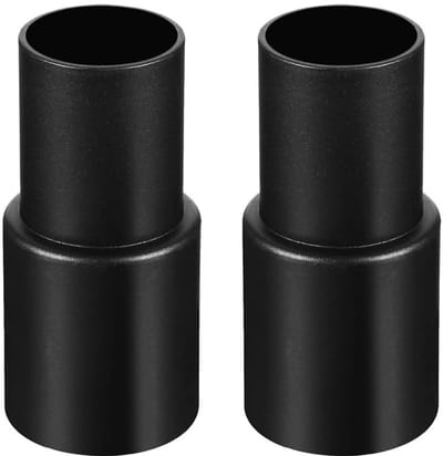 JHUBERS - Stofzuigeradapter - Vacuümslangconverter - Universeel 32 mm naar 35 mm - Zwart - Stofafzuiging - 2 Stuks - Geschikt voor diverse stofzuigers