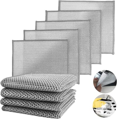 Pack of 20 Wire Tea Towels - Multifunctionele Draad Keuken Doeken - Vaatdoeken voor Nat en Droog