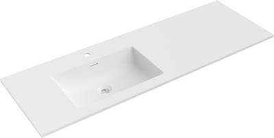 Mexen Otis ingebouwde wastafel links 141 x 46,5 cm, wit mat - 25181401L