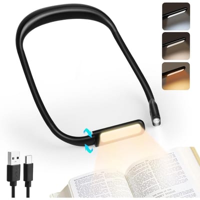 EXCITAT Leeslamp - Nekleeslamp - Oplaadbaar - LED-lamp - Opvouwbare arm - Geschikt voor lezen, breien, repareren en kamperen