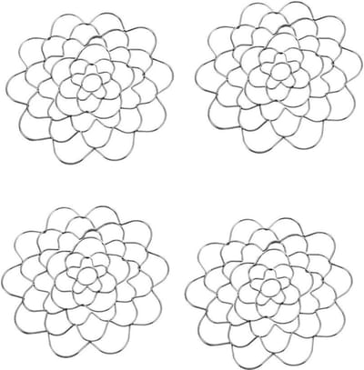 Bloemstuk Houder - Bloem Arrangeur - Bloemen Schikken - RVS Deksel - 10 cm Diameter - Zilver