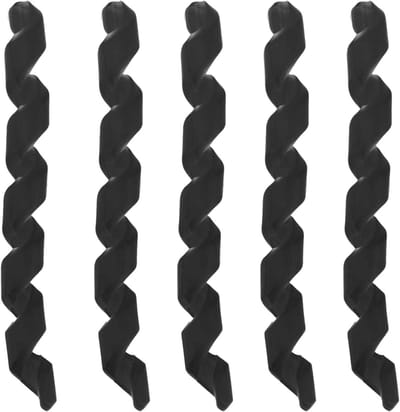 Set van 5 Wrap Spiraal fietskabelhoezen voor optimale bescherming van fietsschakels en remkabels, zwart