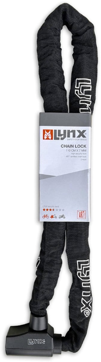 Lynx Fiets Kettingslot - ART1 - 110cm - MBT4314 - Zwart