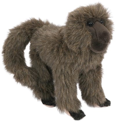 PIA Soft Toys - Pluche Knuffeldier Baviaan - staand - 28 cm