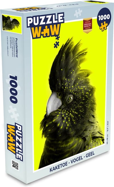 Puzzel Kaketoe - Vogel - Geel - Legpuzzel - Puzzel 1000 stukjes volwassenen
