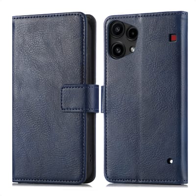 imoshion Hoesje - Geschikt voor Nothing Phone (3a) Lite - Luxe Bookcase - Donkerblauw