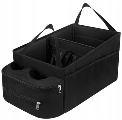 Auto Organizer Kofferbak - Opbergdoos - Opvouwbaar - Waterdicht - voor Thuisgebruik en op Reis - Zwart