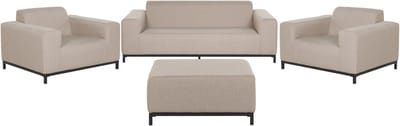 ROVIGO - Loungeset voor 5 - Zandbeige - Polyester