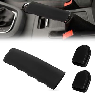 Dailygoods- Handrem Universele Siliconen Beschermhoes - Zachte Decoratie - Antislip - Duurzaam - Eenvoudig te Installeren - Geschikt voor Auto - Handremhoes