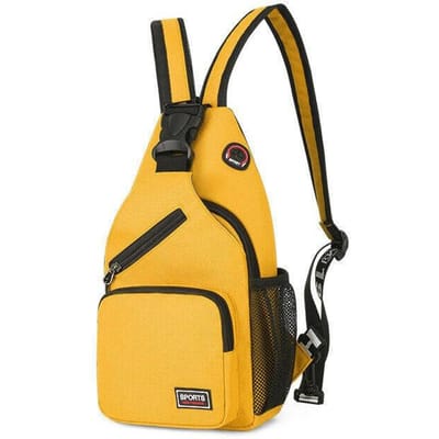Mode Borstas Ins Stijl Messenger Bag 2-in-1 Schoudertas Multifunctioneel Grote Capaciteit Buitentassen voor Dames en Heren geel