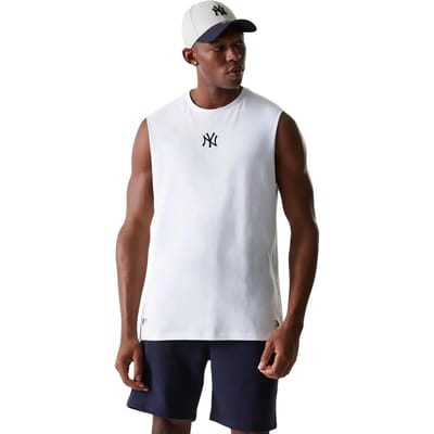 New Era Mlb Midi New York Yankees Mouwloos T-shirt Wit L Man