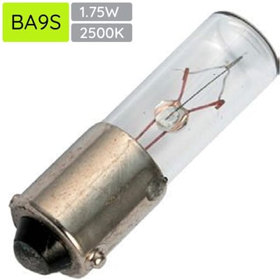 Signaallamp Ba9s 24V 1.75W - 72 mAh - Per stuk - T8 Gloeilamp Ø8mm - 30mm - 2500K - Dimbaar