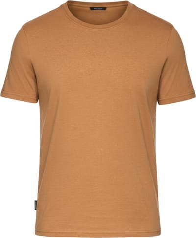 OMBRE T-shirt - Regular Fit - Katoen - Korte Mouw Bruin M